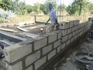 Debut de la construction en élevation de la nouvelle classe de Kalagué