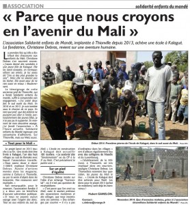 Suite de l'article à la page 4 du journal