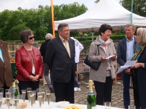 Christiane Debras, présidente de notre association remercie la présidente ainsi que les membres du Rotary Club Thionville - Malbrouck